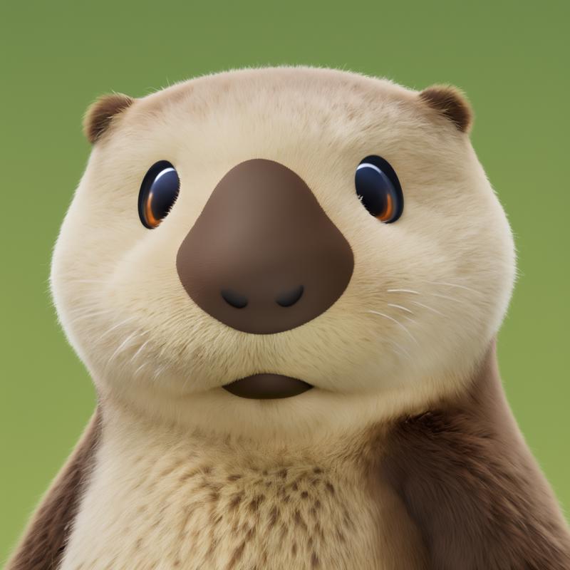 40983-3024845484-a headshot of an otter tin party animals style, green background _lora_PartyAnimals_1.1_1_.png